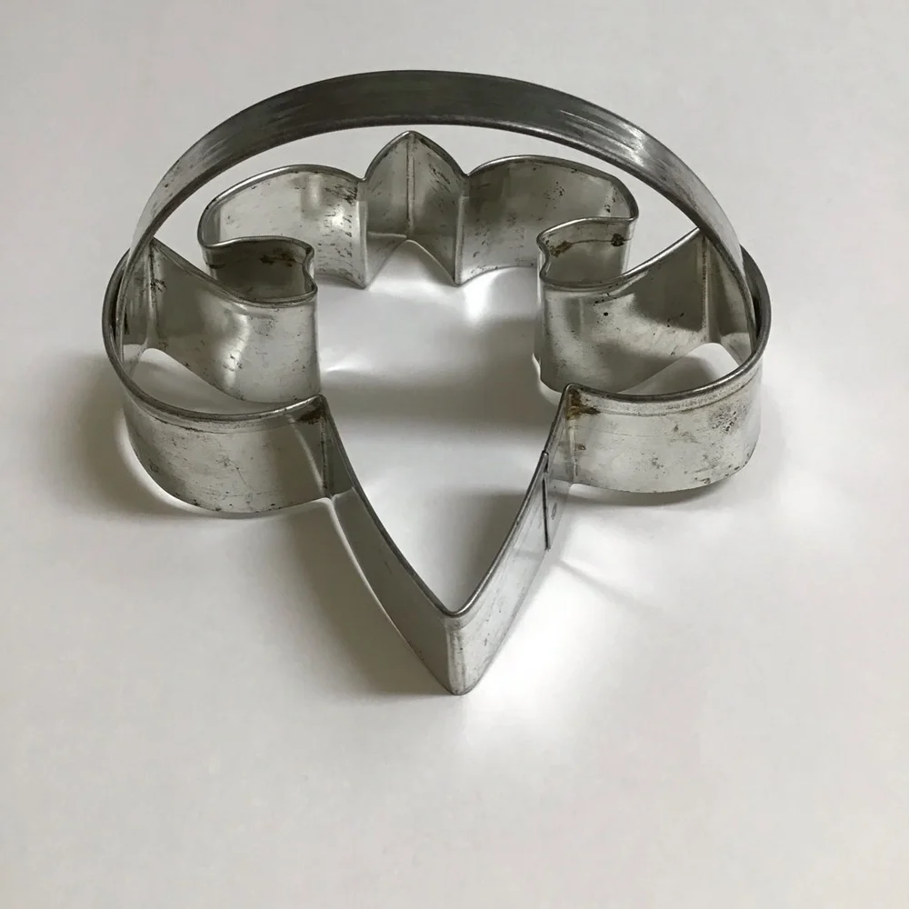 Boy Scout Emblem Metal Cookie Cutter w/Handle Biscuits Crafts Fleur De Lis 4x4”